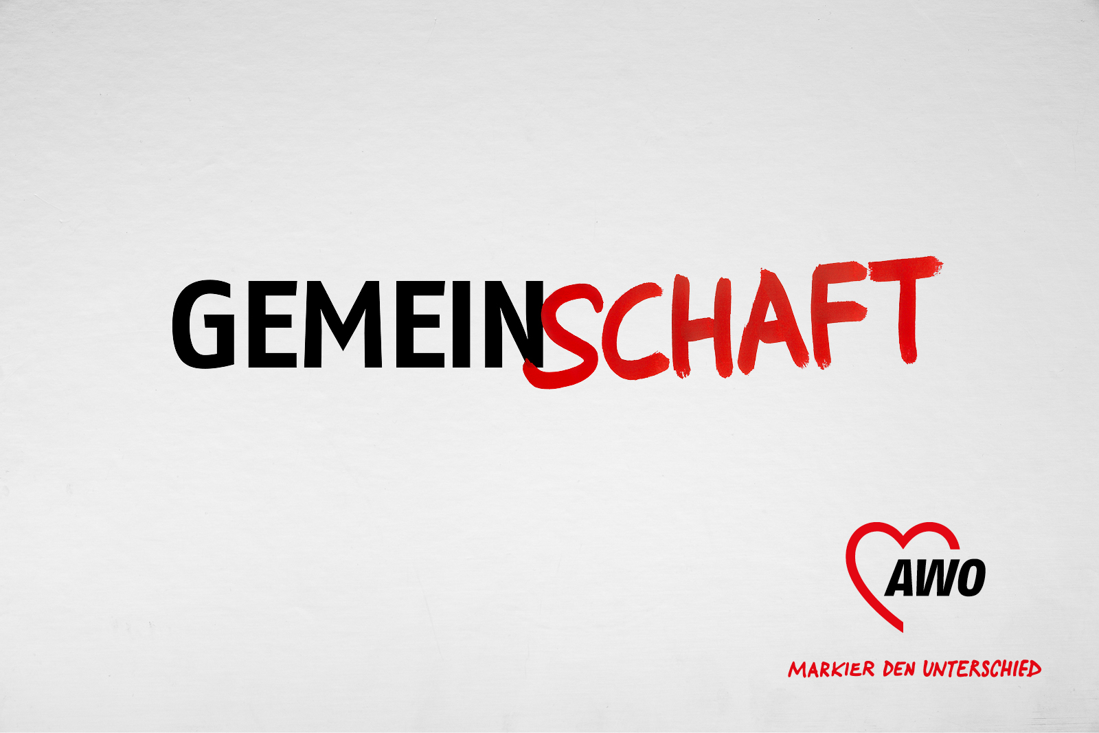 Kampagnenmotiv „Markier den Unterschied – Gemeinschaft“ (Platzhalter bis Portrait Elke Straus)